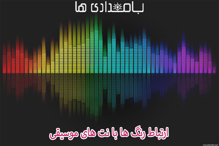 ارتباط رنگ ها با نت های موسیقی