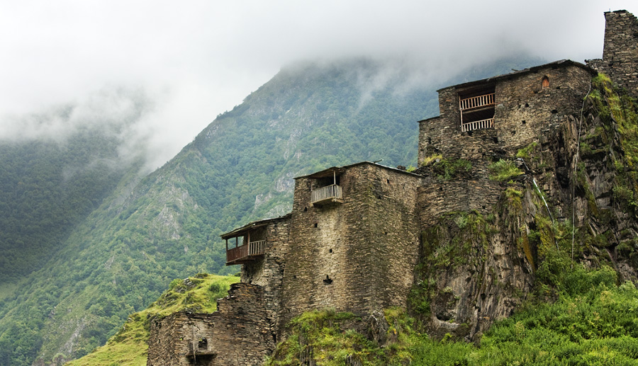 Khevsureti Georgia — Part of the Village Shatili