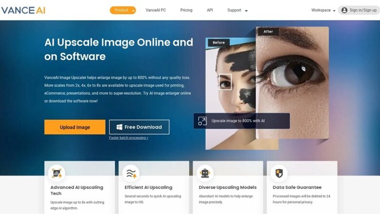 هوش مصنوعی VanceAI