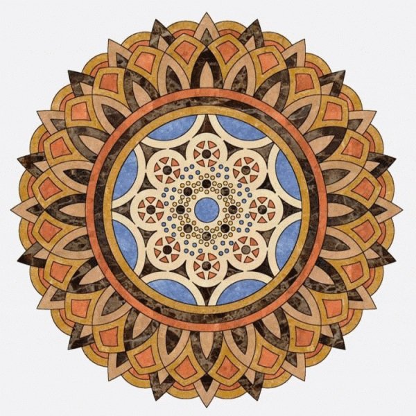 معرق سنگ طرح شاه دخت