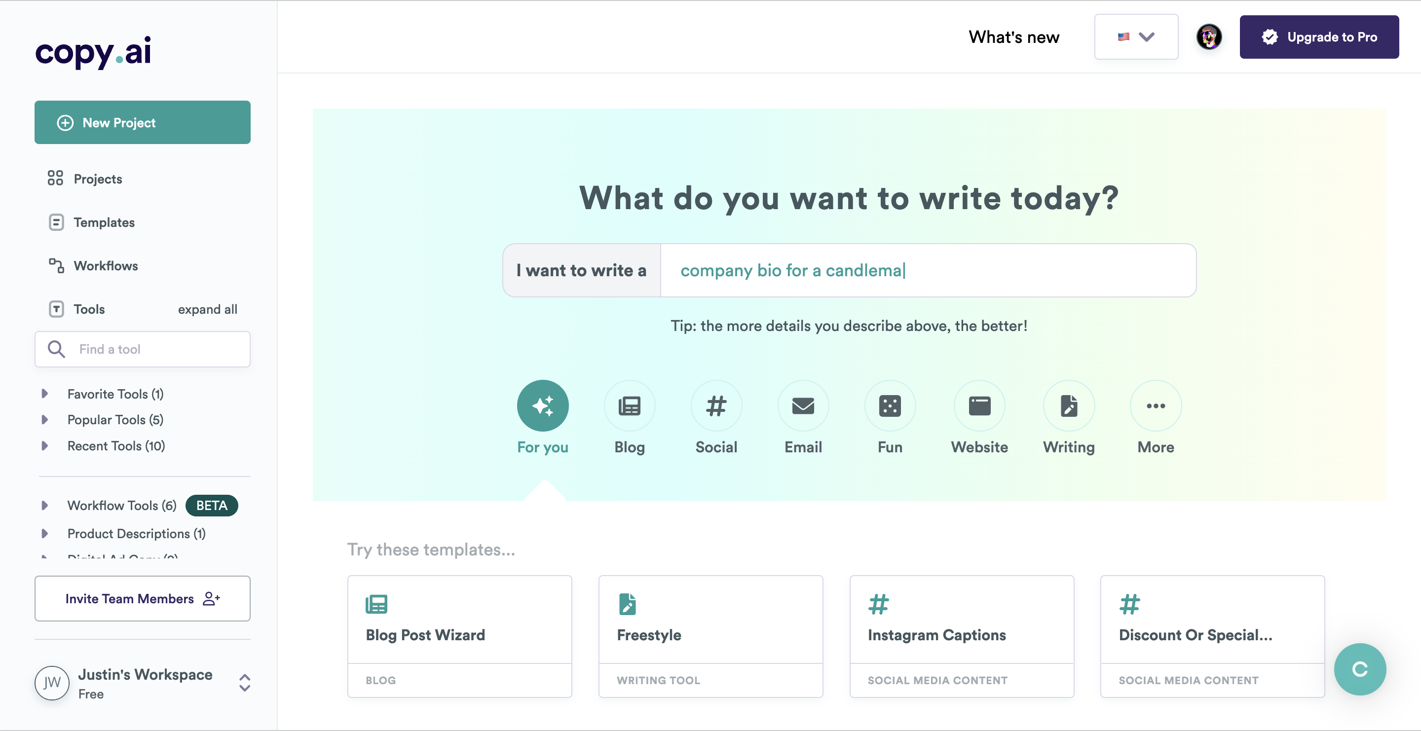 هوش مصنوعی Copy.ai: انقلابی در تولید محتوا یا فقط یه ابزار کمکی؟ 2 هوش مصنوعی Copy.ai