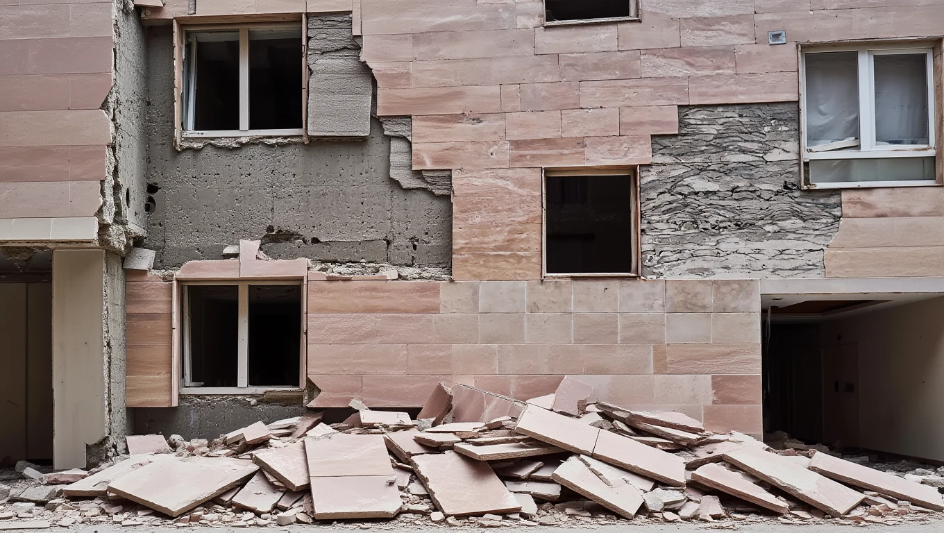 سقوط سنگ نما