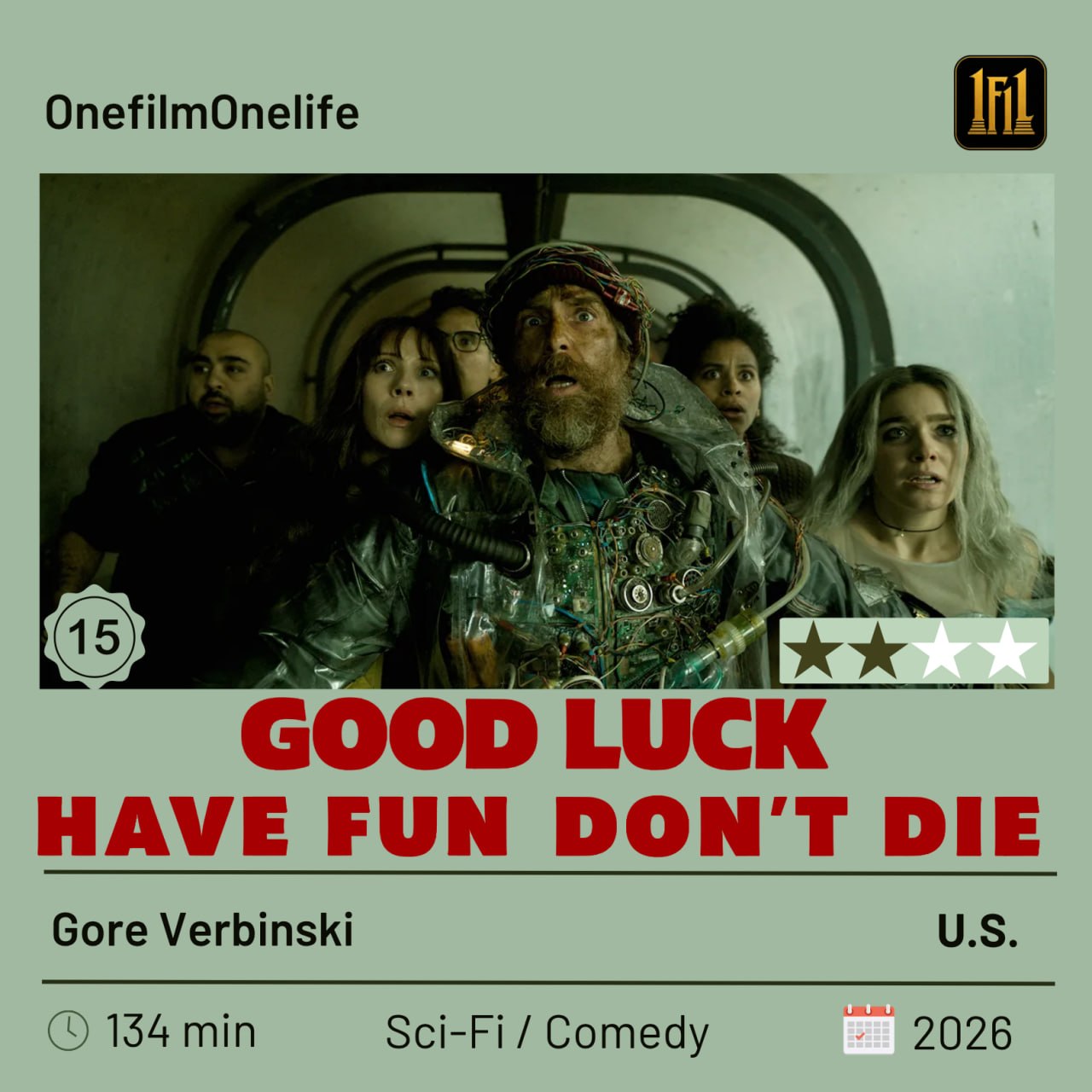 نقد فیلم موفق باشی خوش بگذره نمیر | Good Luck, Have Fun, Don't Die 2026 1 فیلم موفق باشی خوش بگذره نمیر